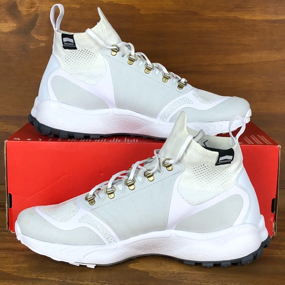 Nike Zoom Talaria Mid FK Flyknit White Black Shoe - Picture 2 of 8